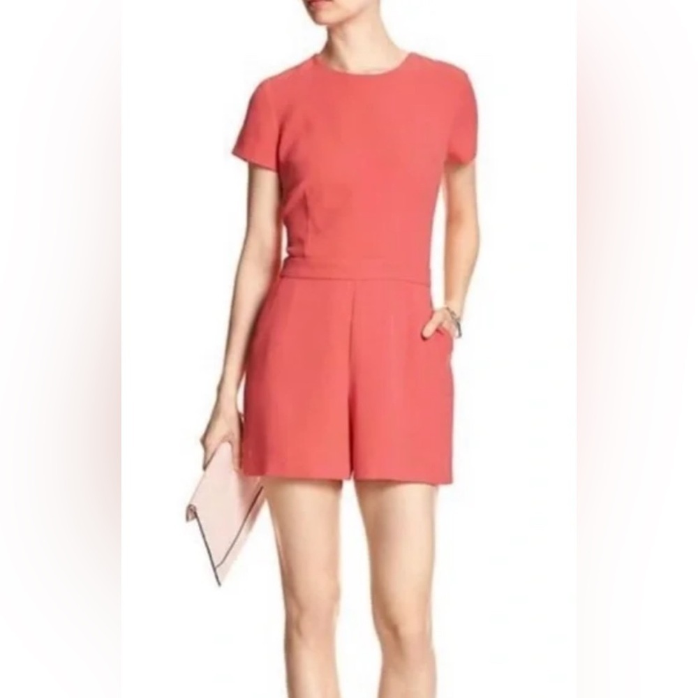 New Banana Republic Romper women’s size 2 shorts short sleeve jumpsuit one piece - Picture 1 of 7